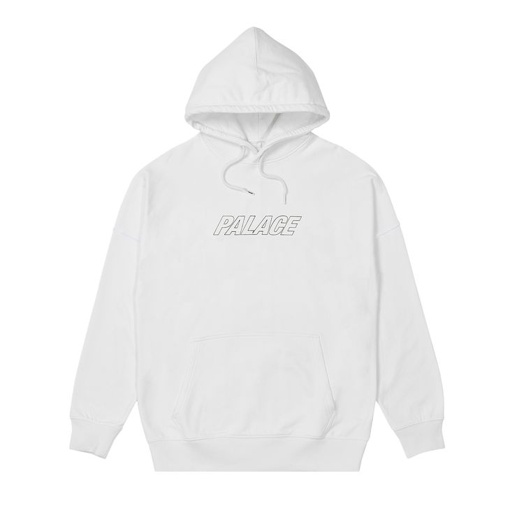 Palace Jumbo Tri Ferg Drop Shoulder Hood White