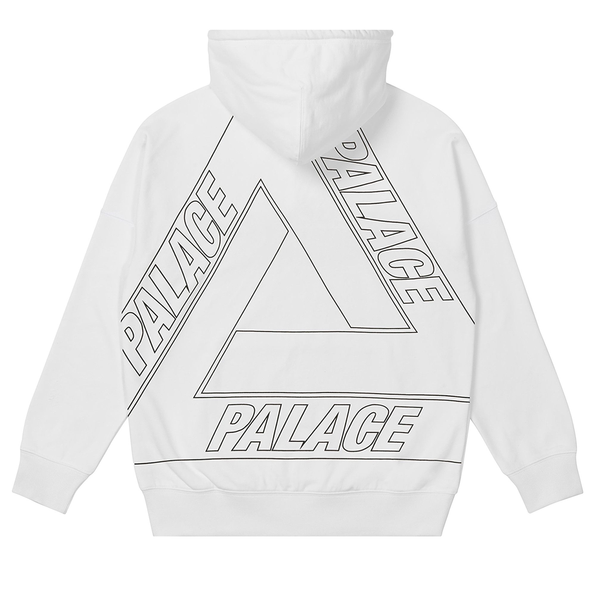 Size l Palace Jumbo Tri Ferg Drop Shoulder Hood White