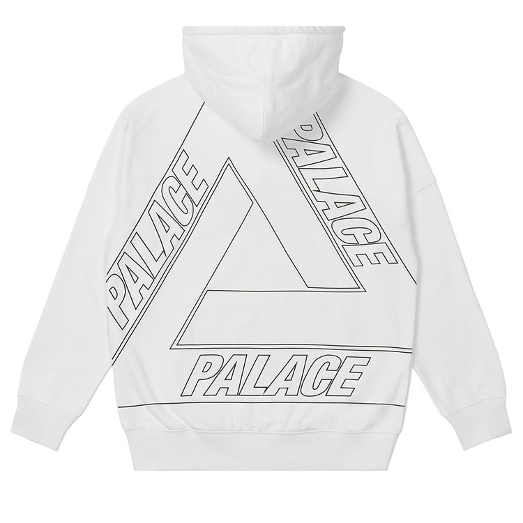 Palace Jumbo Tri Ferg Drop Shoulder Hood White