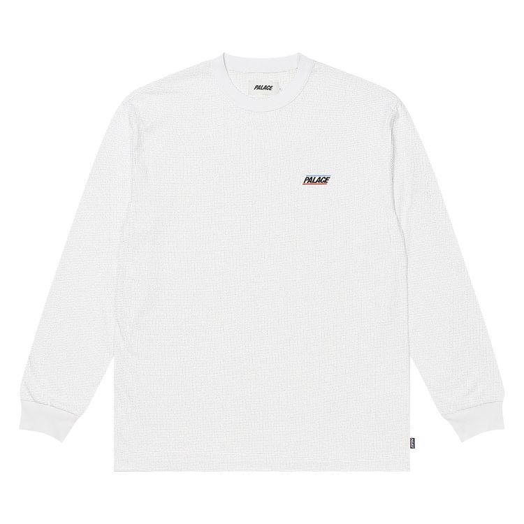 Palace Waffle Long Sleeve White