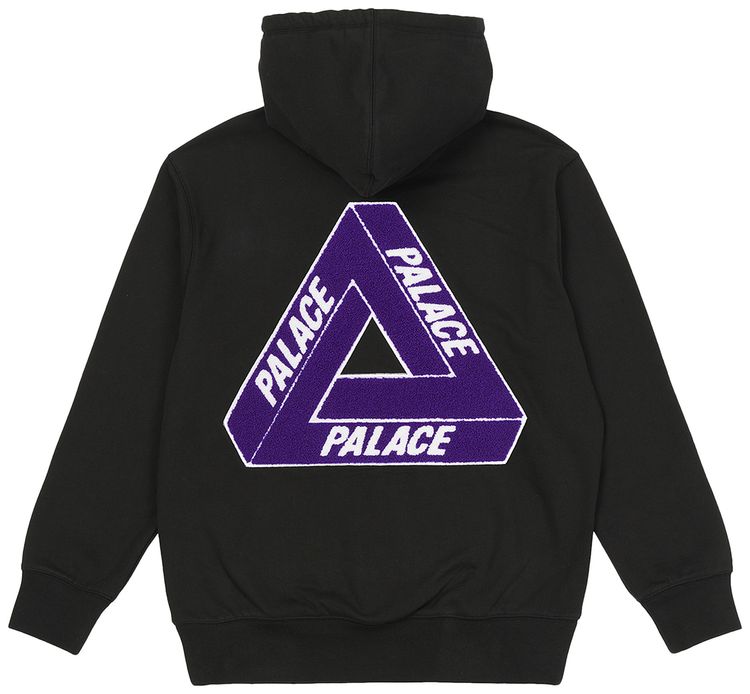 Palace Tri Chenille Hood Black