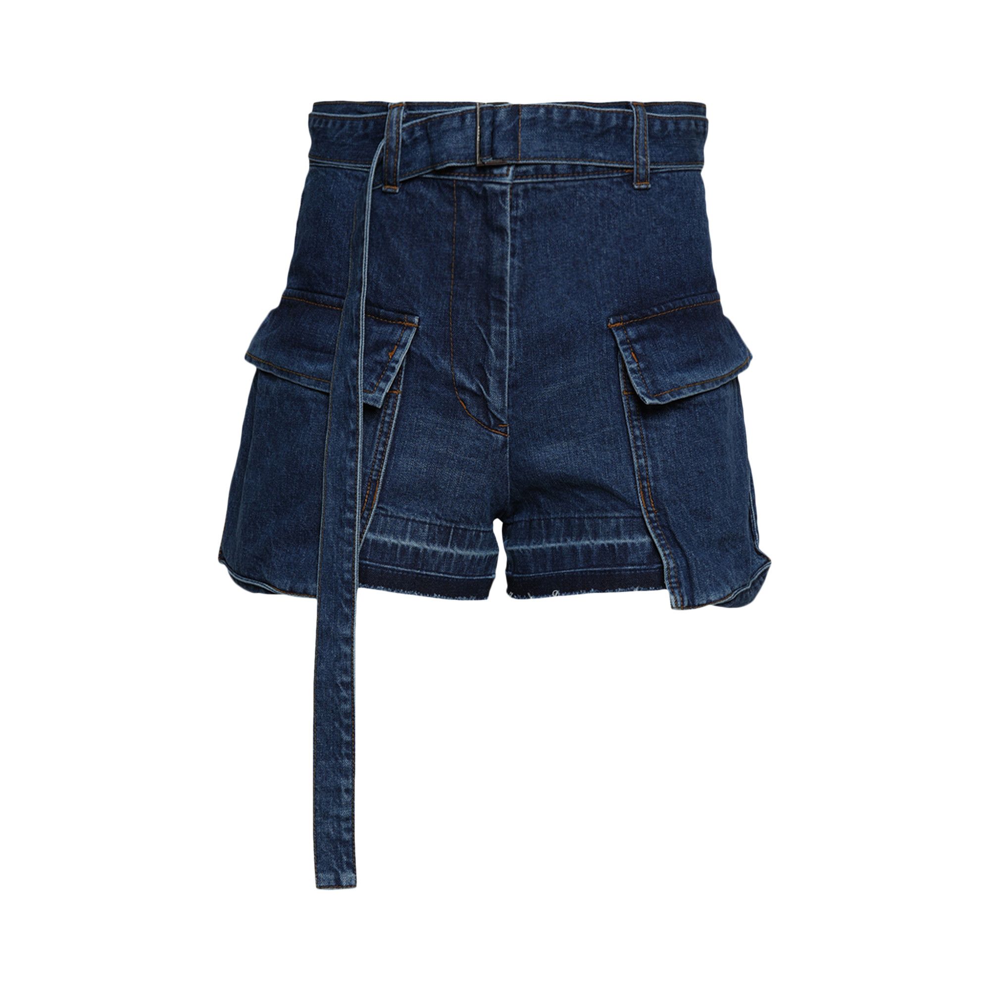 Buy Sacai Denim Shorts 'Blue' - 23 06488 401 | GOAT