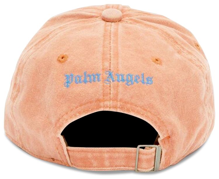 Palm Angels Ripped Logo Cap OrangeBlue