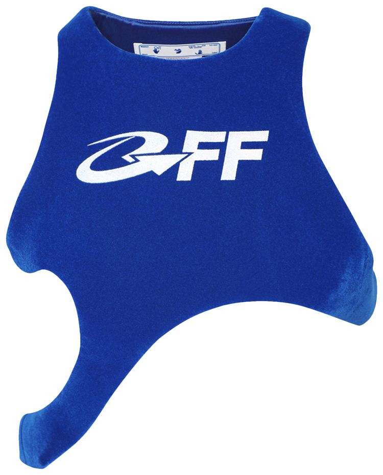 Off White Exact Opposite Flock Bib Electric Blue