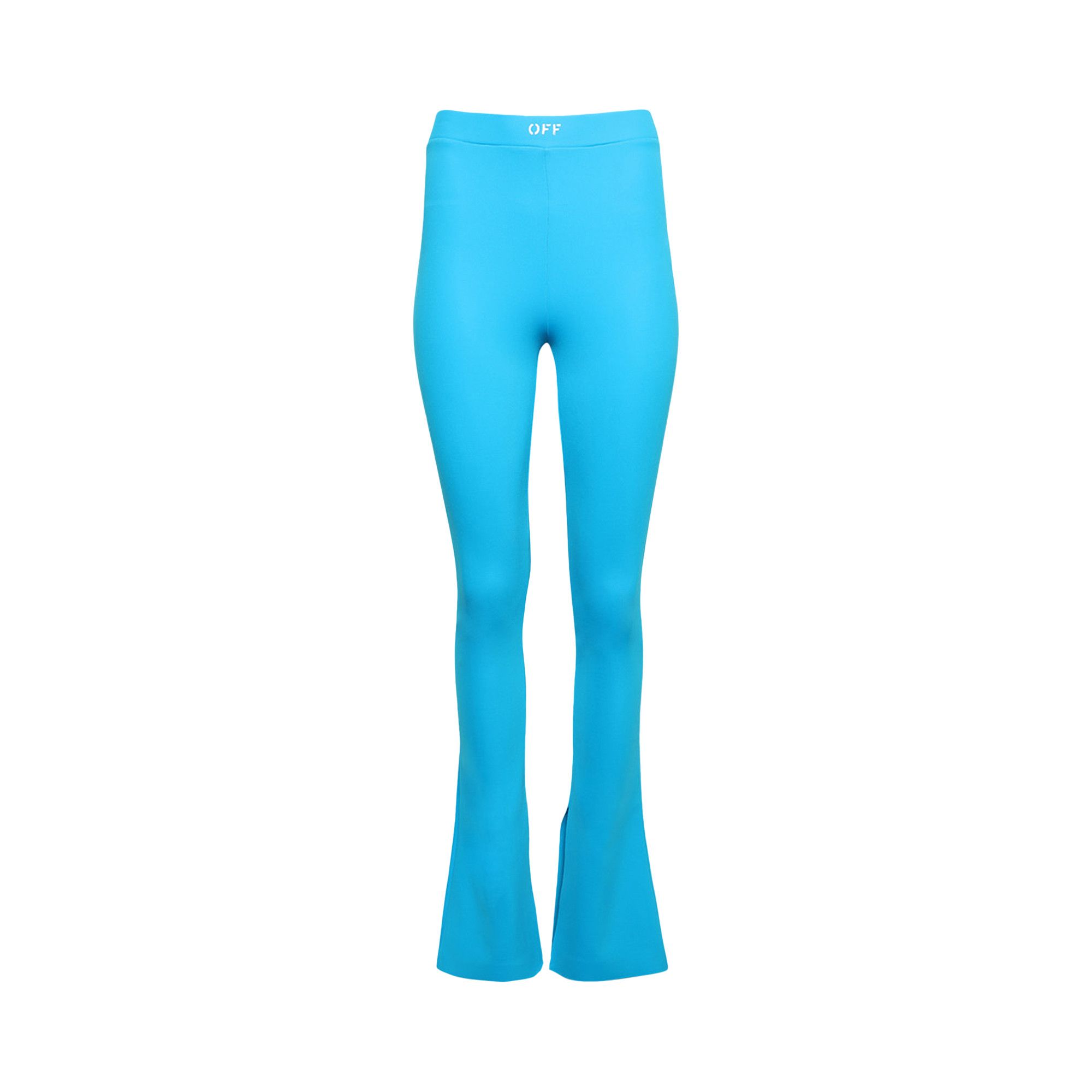 Off white leggings blue top