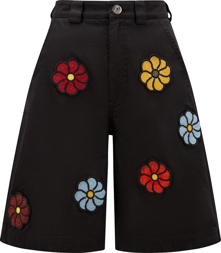 Moncler Genius x JW Anderson Floral Detailed Shorts 'Black'