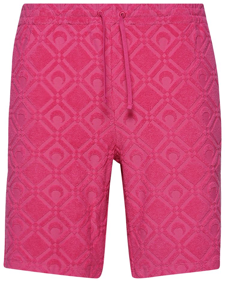 Marine Serre Regenerated Sponge Jacquard Sporty Short Fuschia
