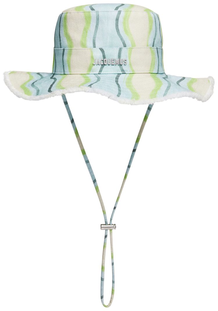 Jacquemus Le Bob Artichaut Print Grey Waves Stripes