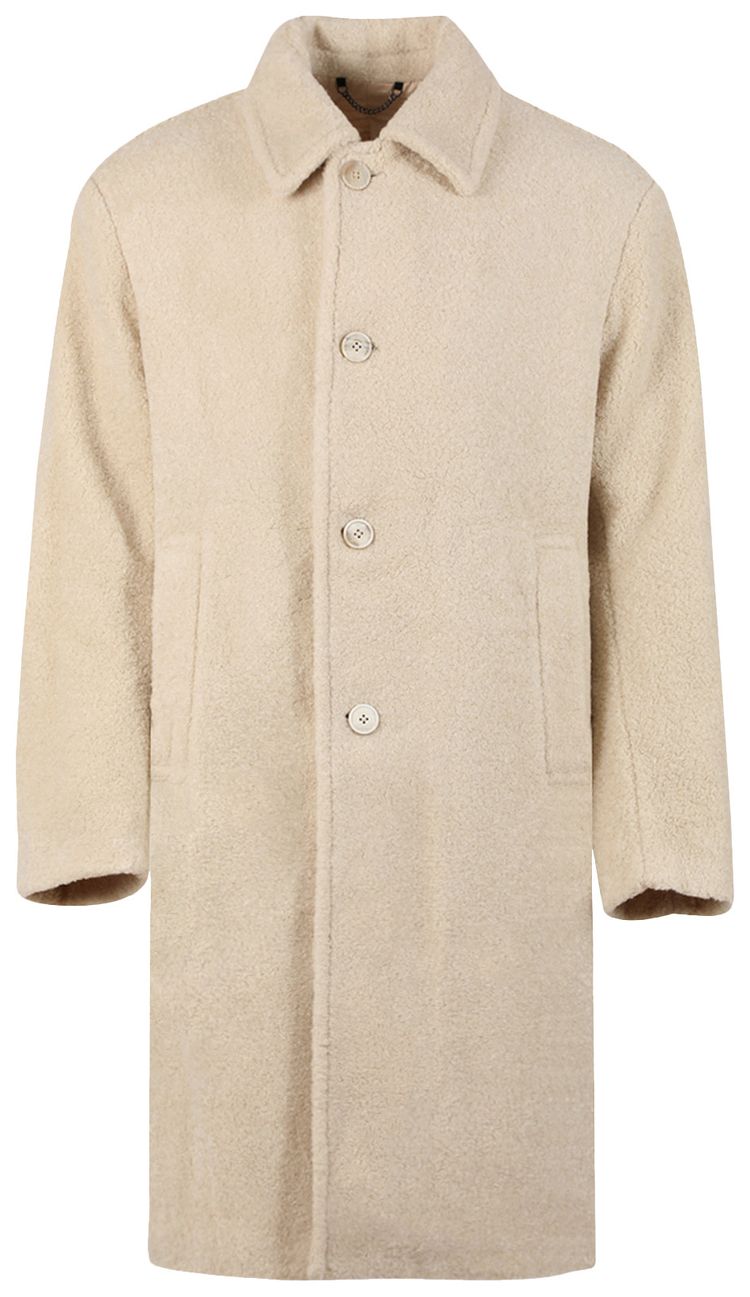Dries Van Noten Button Up Coat Ecru