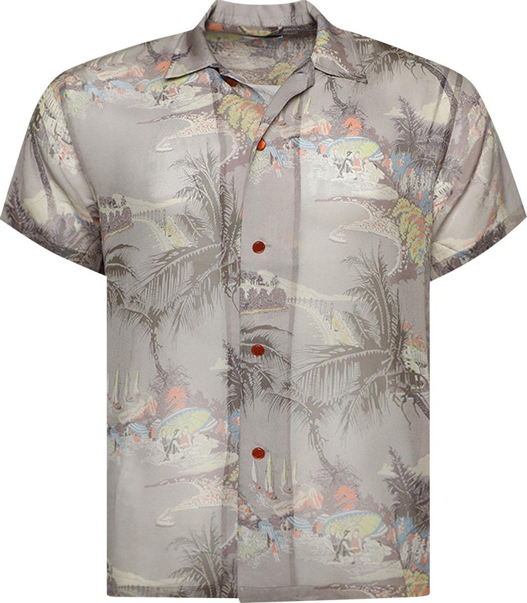 Bode Riviera Print Short-Sleeve Shirt 'Multicolor'