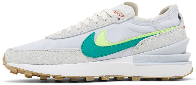 Nike Wmns Waffle One SE Double Swoosh   Grey Green