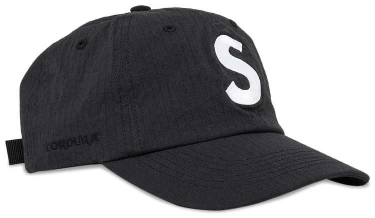 Supreme Cordura Ripstop S Logo 6 Panel Black