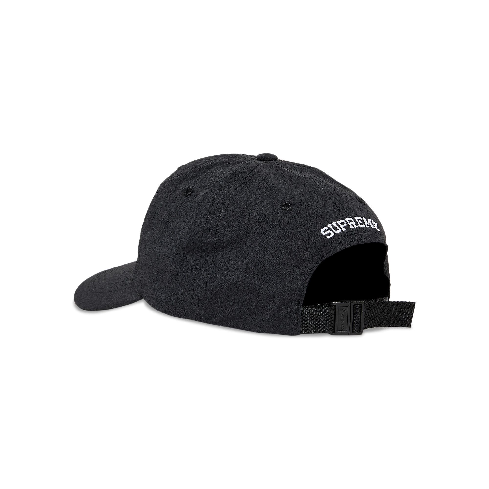 Buy Supreme Cordura Ripstop S Logo 6-Panel 'Black' - SS23H90 BLACK | GOAT
