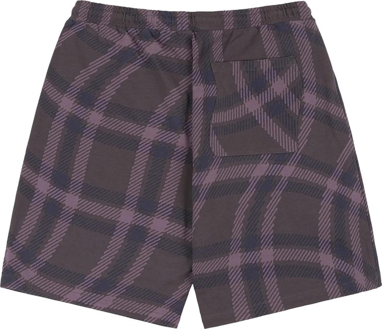 Dime Plaid Shorts Deep Lavender