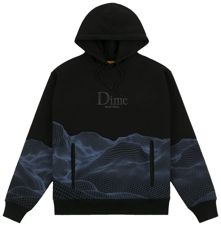 Dime Landscape Hoodie Black