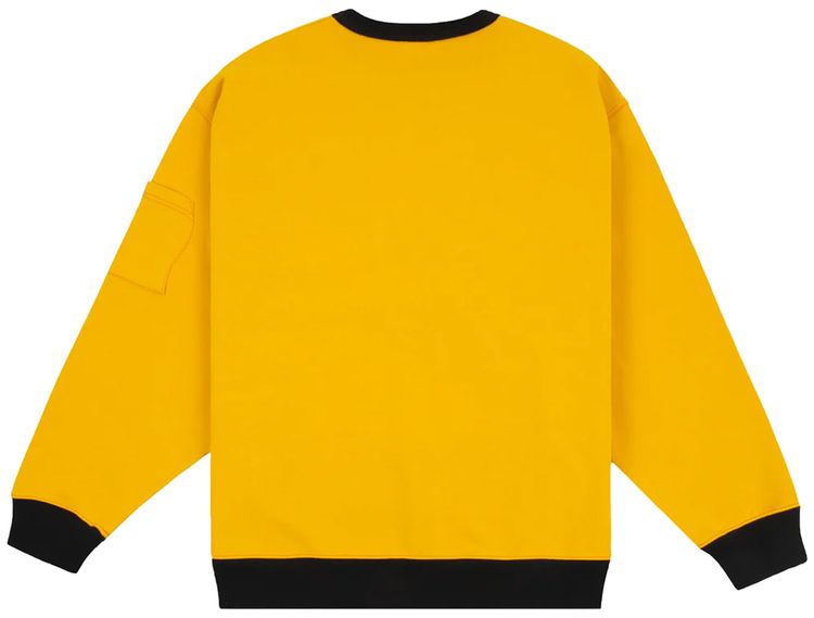 Dime French Terry Pocket Crewneck Yellow