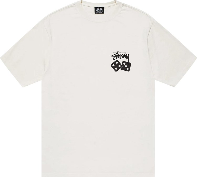 Stussy Dice Pigment Dyed Tee 'Natural'