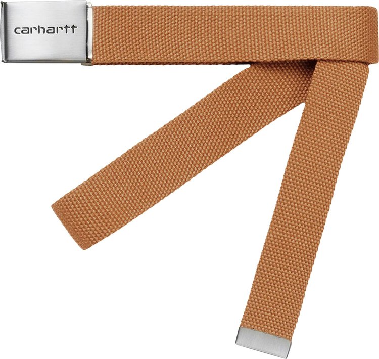 Carhartt WIP Clip Belt Chrome 'Dusty Hamilton Brown'