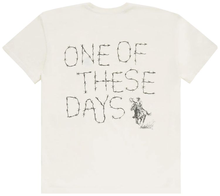 One Of These Days Barbed Wire T Shirt Bone