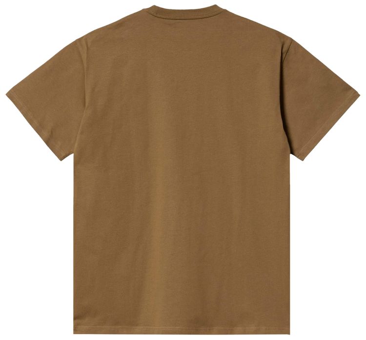 Carhartt WIP Short Sleeve Chase T Shirt Hamilton BrownGold