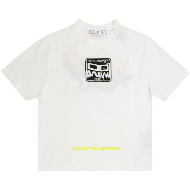 Off White Wizard Eye Over Skate Short Sleeve Tee WhiteBlack
