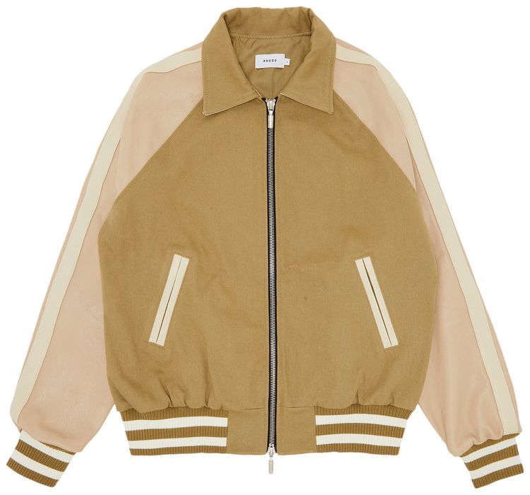 Rhude Twill Boys Bomber Beige