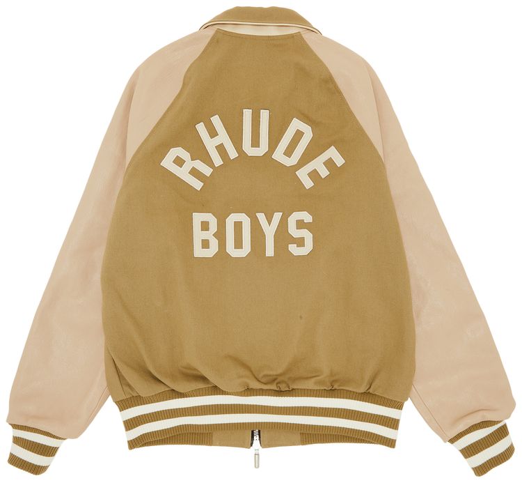 Rhude Twill Boys Bomber Beige