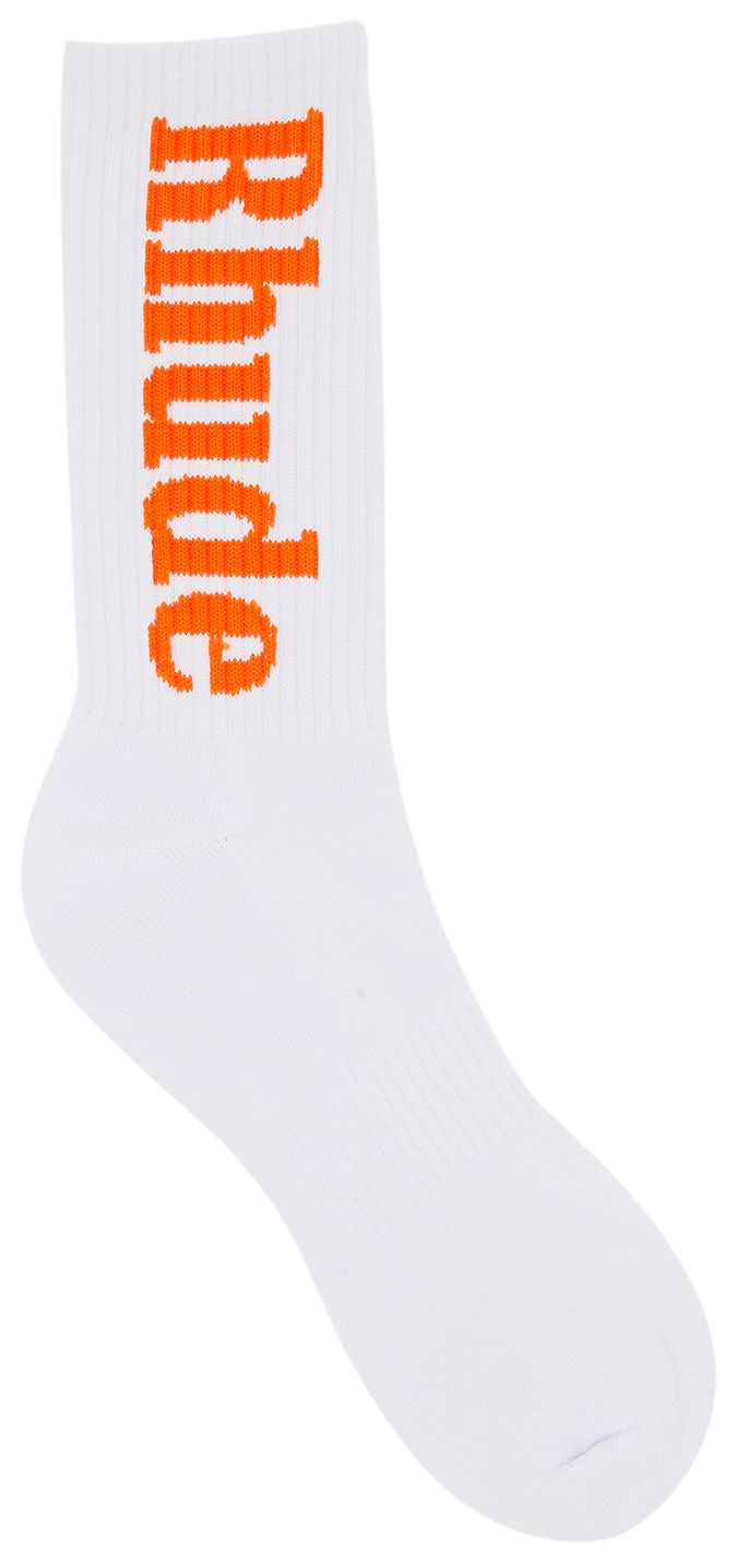 Rhude Logo Sock WhiteOrange