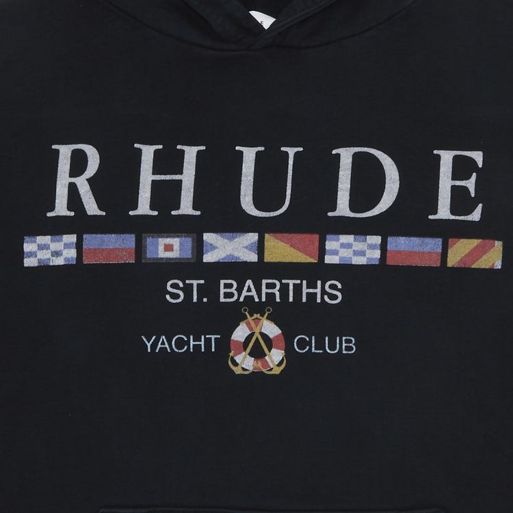 Rhude Yacht Club Hoodie Vintage Black