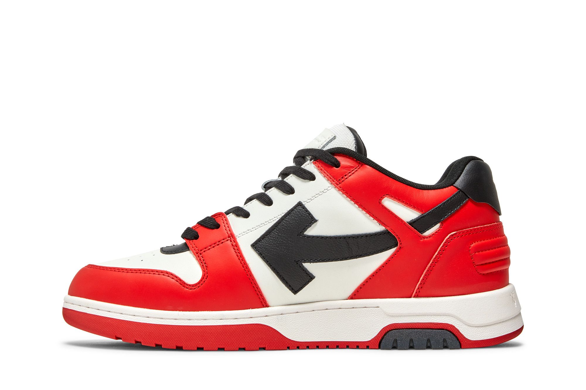 OFF-WHITE | OOO OUT OF OFFICE CALF LEATHER SNEAKERS 赤×黒 OFF-WHITE | OOO OUT OF OFFICE CALF LEATHER SNEAKERS 赤×黒