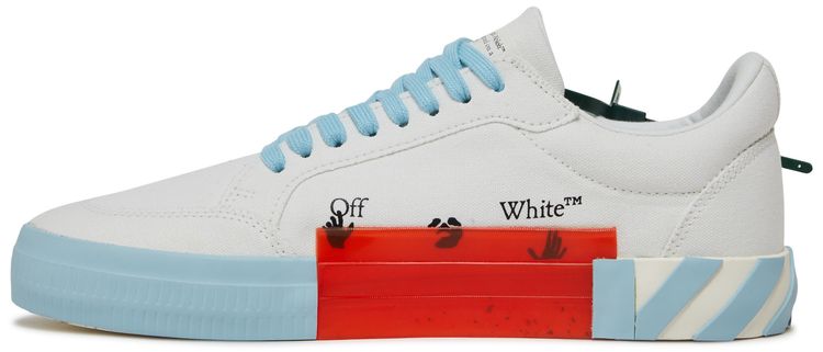 Off White Vulc Sneaker White Light Blue