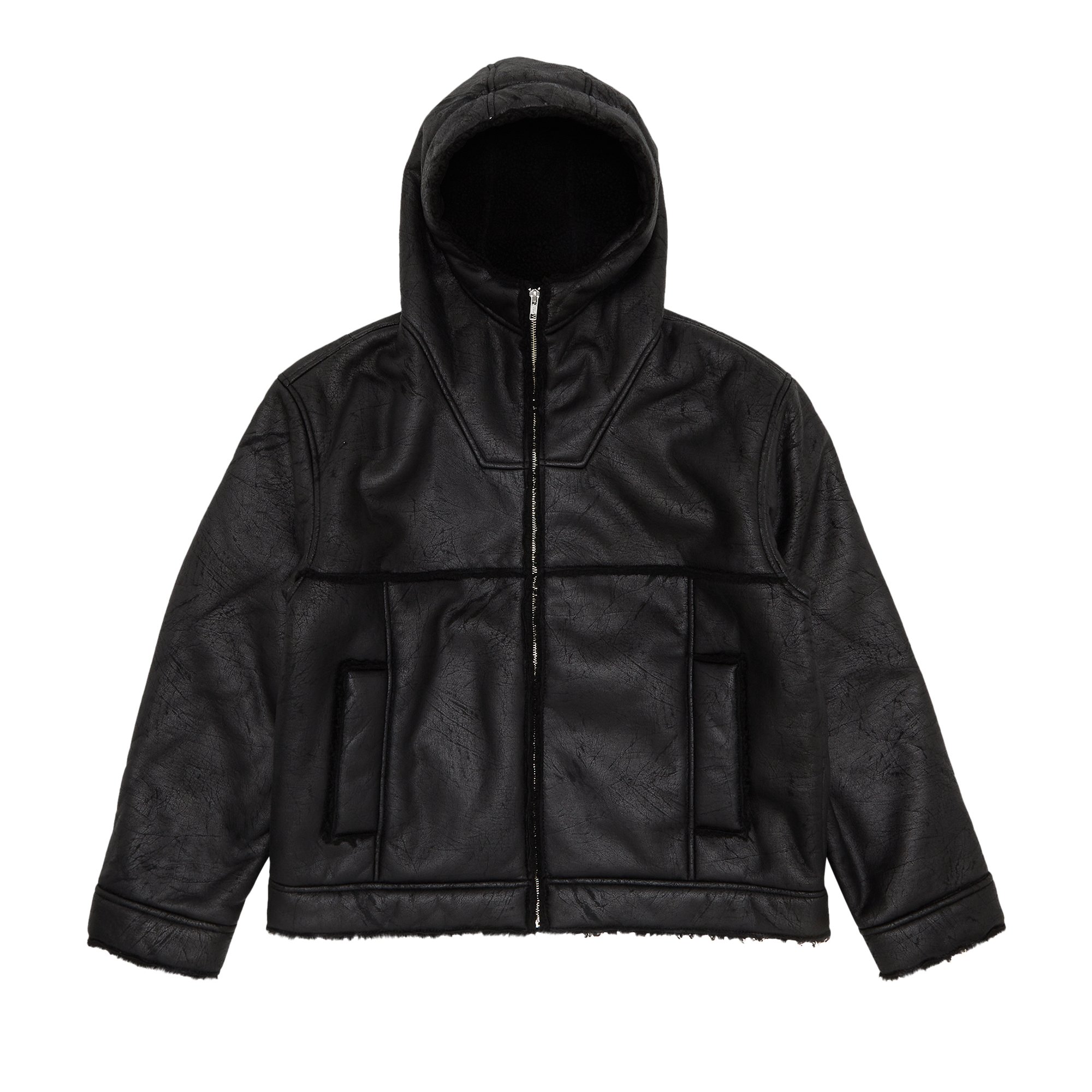 Buy Supreme Faux Shearling Hooded Jacket 'Black' - SS23J48 BLACK
