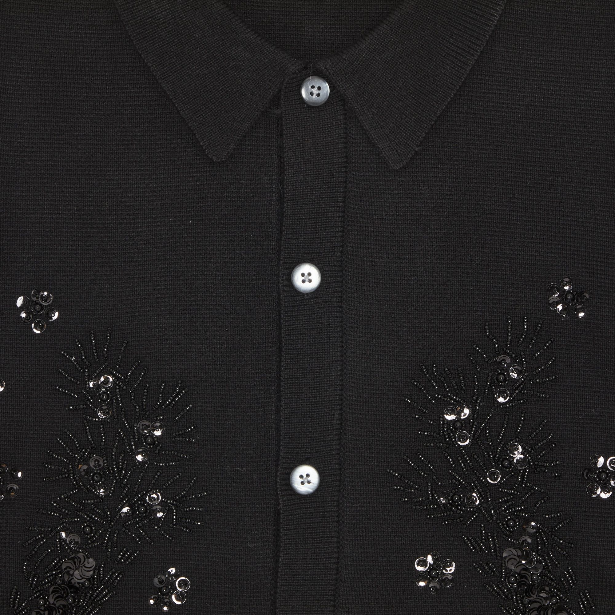 Buy Supreme Beaded Appliqué Cardigan 'Black' - SS23SK5 BLACK