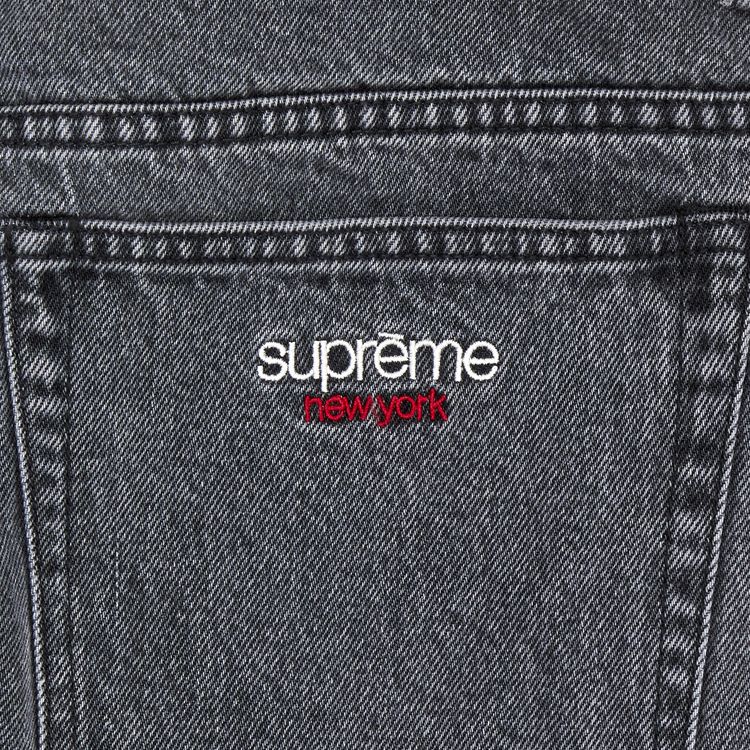 Supreme Baggy Jean Washed Black