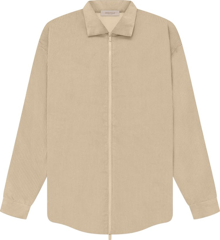 Fear of God Essentials Corduroy Shirt Jacket Sand