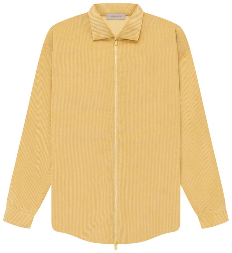 Fear of God Essentials Corduroy Shirt Jacket Light Tuscan