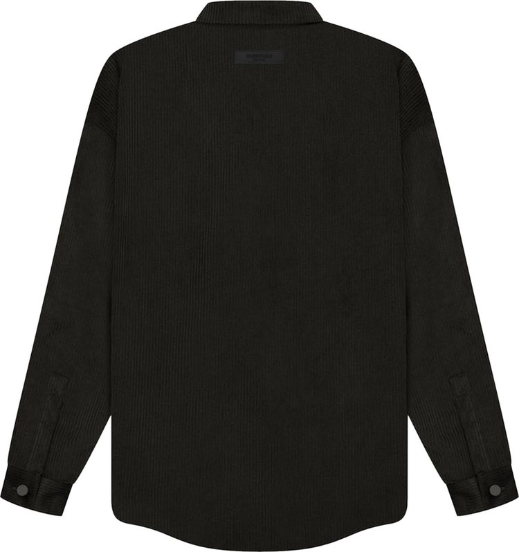 Fear of God Essentials Corduroy Shirt Jacket Off Black