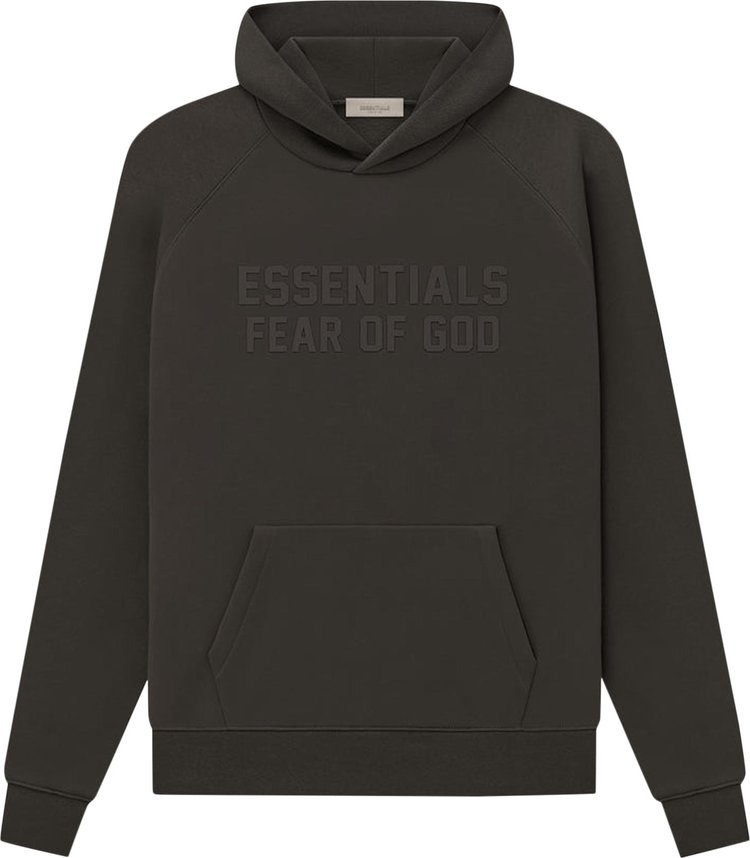Buy Fear of God Essentials Hoodie 'Off Black' - 192BT222050F | GOAT CA