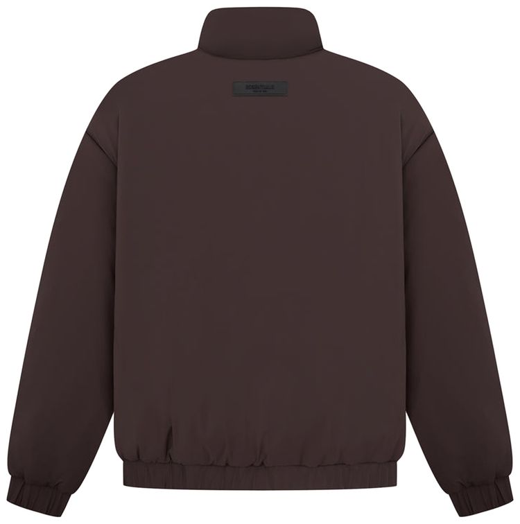 Fear of God Essentials Nylon Puffer Jacket Plum