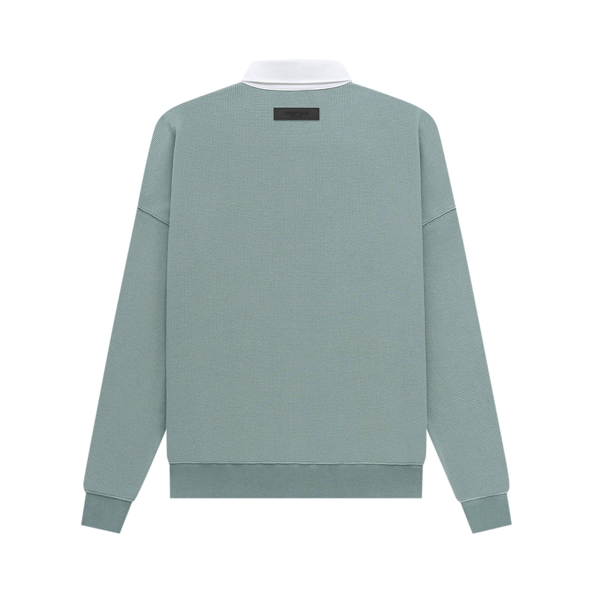 Buy Fear of God Essentials Waffle Henley Rugby 'Sycamore