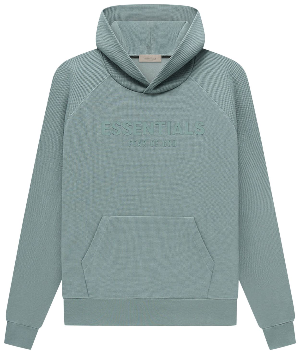 Buy Fear of God Essentials Waffle Raglan Hoodie 'Sycamore ...