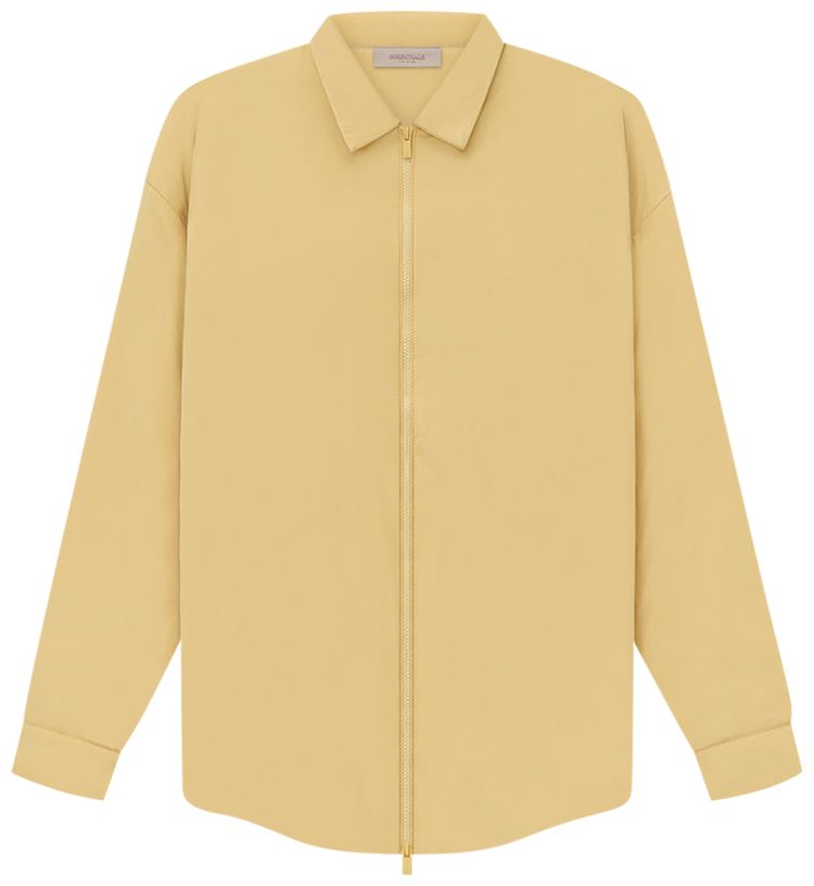 Fear of God Essentials Filled Nylon Shirt Jacket Light Tuscan
