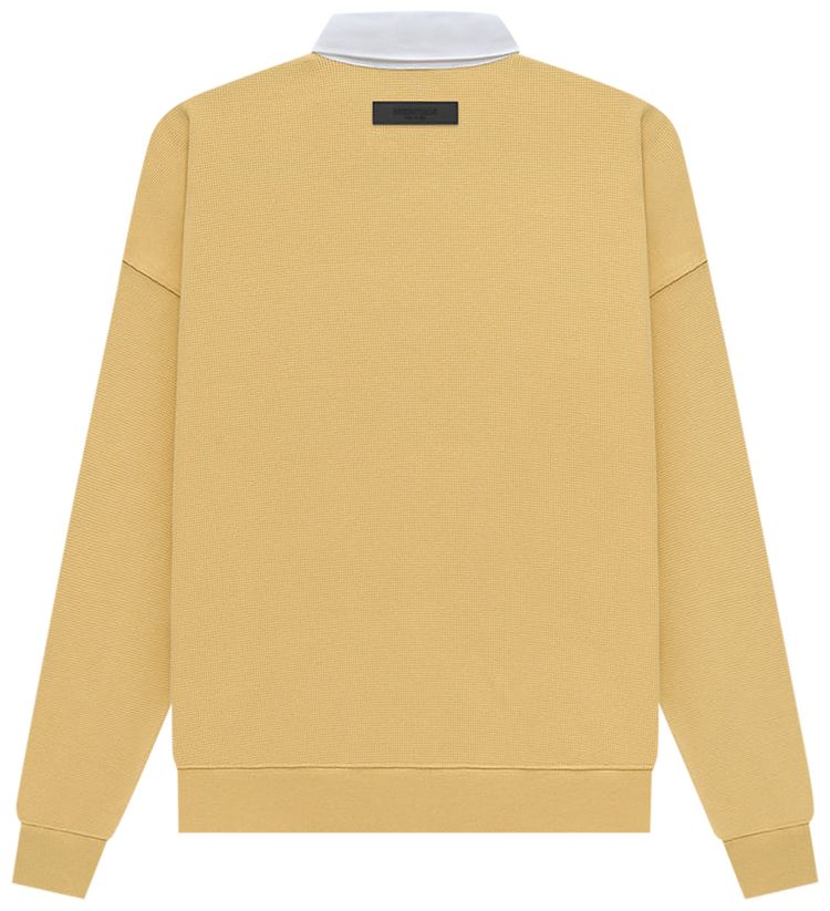 Fear of God Essentials Waffle Henley Rugby Light Tuscan