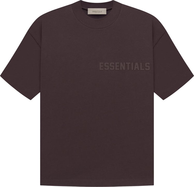 Buy Fear of God Essentials Short-Sleeve Tee 'Plum' - 125BT222005F | GOAT