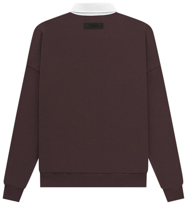 Waffle Henley Rugby 'Plum' 2