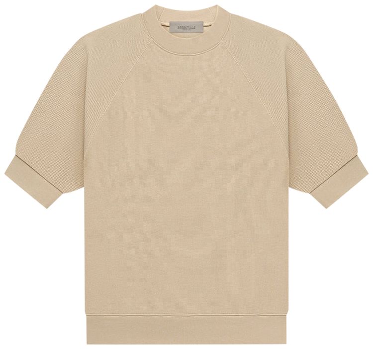 Fear of God Essentials Short Sleeve Waffle Sweatshirt Sand