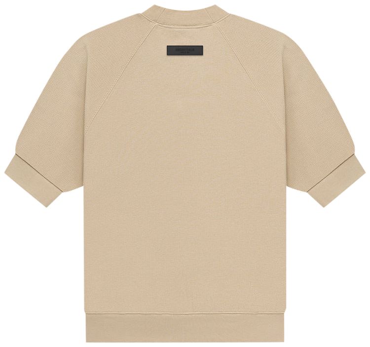 Fear of God Essentials Short Sleeve Waffle Sweatshirt Sand