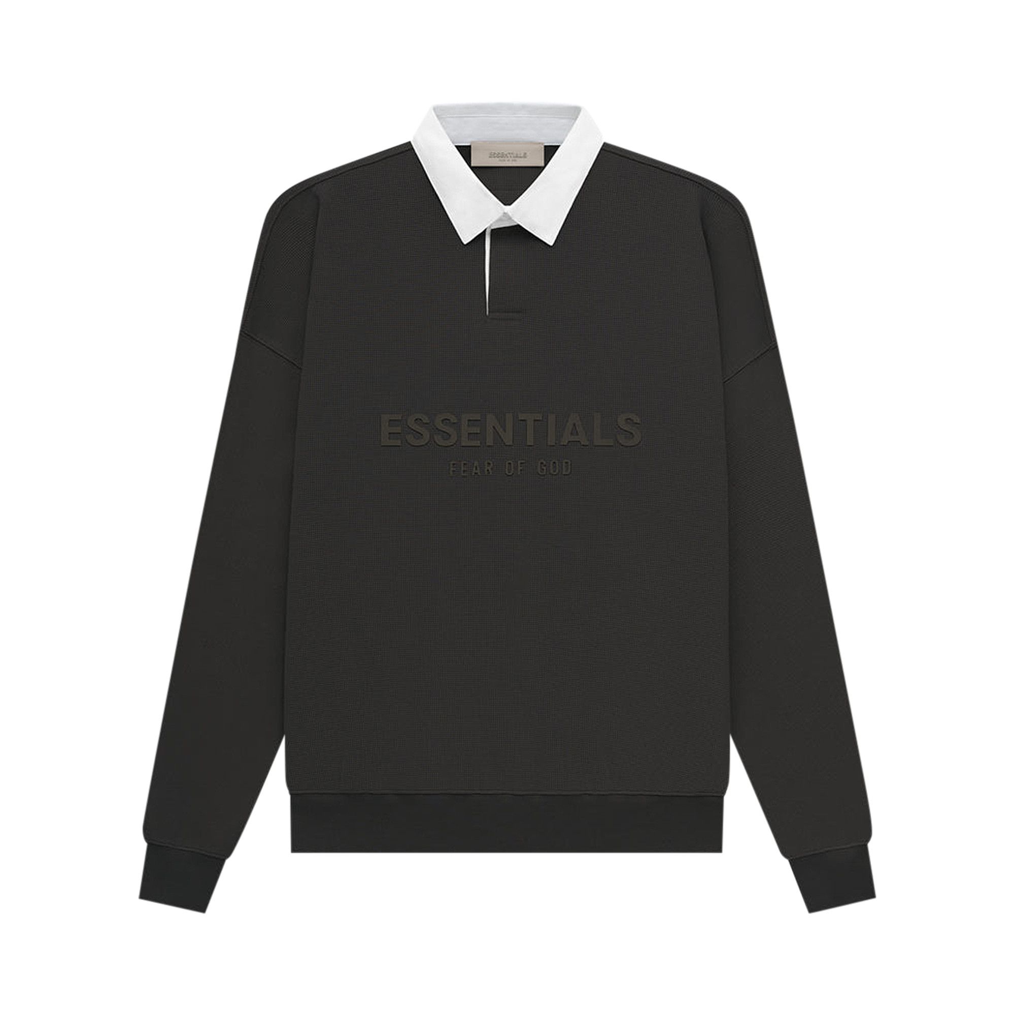 【超新作】 Essentials God of Fear Buy Waffle Black 'Off Rugby Henley ポロシャツ
