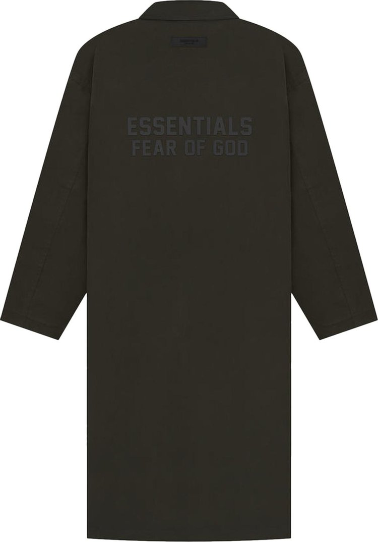 Fear of God Essentials Long Coat Off Black