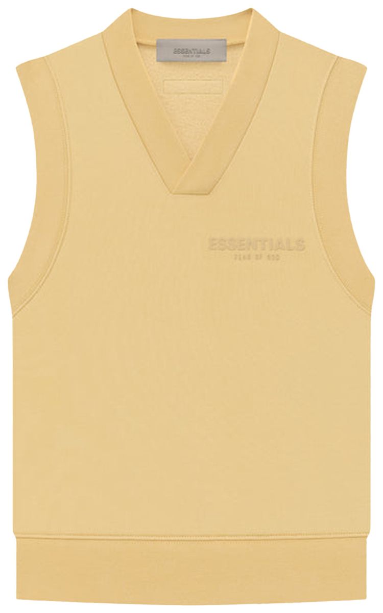 Fear of God Essentials Pullover V Neck Vest Light Tuscan